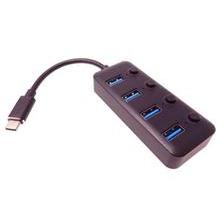 PremiumCord 5G SuperSpeed USB Hub Type C na 4x
