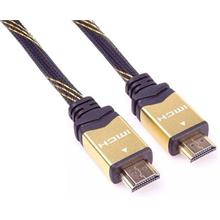 PremiumCord GOLD 4K HDMI High Speed + Ethernet kabel, zlacené konektory, 3m