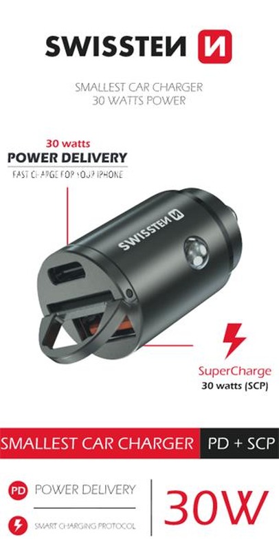 SWISSTEN CL ADAPTÉR POWER DELIVERY USB-C + SUPER
