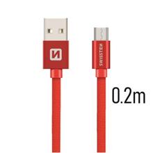 SWISSTEN DATA CABLE USB / MICRO USB TEXTILE 0,2M