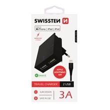 SWISSTEN SÍŤOVÝ ADAPTÉR SMART IC, CE 2x USB 3 A