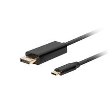 USB-C(M)->DisplayPort(M) kabel 3m 4K 60Hz černá  