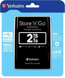 VERBATIM HDD 2,5" 2TB USB 3.0 Black